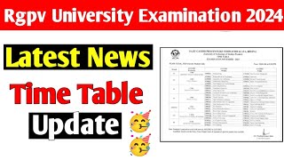 Rgpv time table update 🥳  rgpv latest news [upl. by Annunciata]