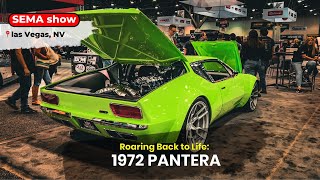 Roaring Back to Life The Stunning 1972 De Tomaso Pantera Revival  Kindigit Design  SEMA [upl. by Heller]