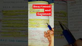 Heartwood and Sapwood NEET Biology NCERT shortsvideo [upl. by Cressida730]