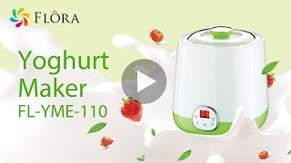 Flora Yoghurt Maker FLYME110 Making Yoghurt [upl. by Corel214]