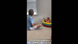 Grandpa plays with baby grandson [upl. by Mark]