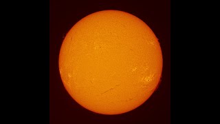 Sun Halfa Chromosphere 070624  Lunt LS40THa  SkyWatcher AZGTI  ZWO ASI178MM [upl. by Burrell977]