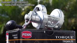 Is it worth it Penn Torque vs Fathom Reel 60ld2 bluefin tuna 2speed leverdrag reel review [upl. by Meean136]