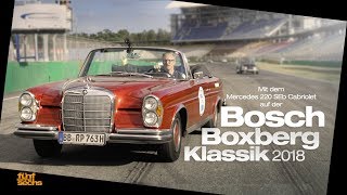 Our Mercedes W111 Cabrio Adventure Bosch Boxberg Klassik 2018 German [upl. by Nyliret165]