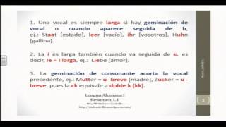 Alemán para hispanohablantes Pronunciación básica del alemán Vocales [upl. by Hootman]