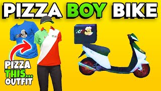 GTA 5 Online How to Unlock Pizza Boy Outfit Bike amp Tee Shirt How to Start Pizza Delivery Mission [upl. by Azilef]