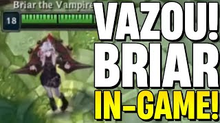 PRIMEIRO GAMEPLAY DA BRIAR A NOVA CAMPEÃ DO LEAGUE OF LEGENDS [upl. by Major]