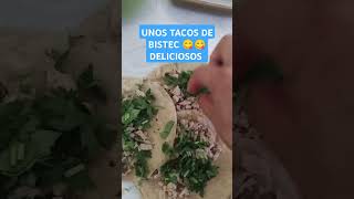 TACOS DE BISTEC tacos comida delcious [upl. by Annelg465]