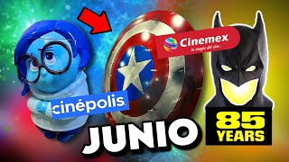 Palomeras CINEMEX y CINÉPOLIS confirmadas en JUNIO Batman Marvel Intensamente 2 [upl. by Noda]