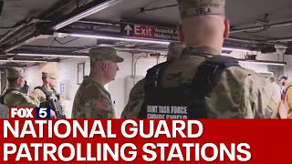 National Guard patrolling NYC subway stations [upl. by Guenna662]