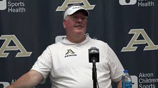 2024 Akron Zips Football  PostGame Press Conference vs Bowling Green  10424 [upl. by Thorn]