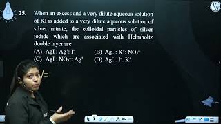 When an excess and a very dilute aqueous solution of KI is added to a very dilute aqueous soluti [upl. by Alue]