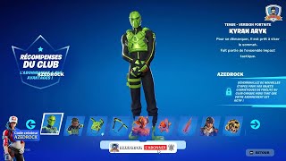 Récompenses du Club de Fortnite Novembre 2024 Kyran Aryk Crew Pack Skin Cosmetics [upl. by Croom]