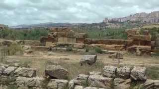 Agrigento Temple of Zeus in Valley of the Temples Sicily Italy [upl. by Yenaiv]