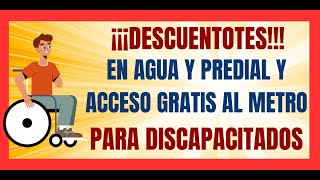 💥Tarjeta INCLUYENTE de descuentos para personas con discapacidad REQUISITOS BENEFICIOS CÓMO la saco [upl. by Klara46]