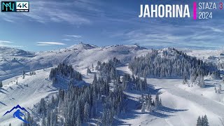 JAHORINA 2024 ❄️ STAZA 3 Ogorijelica 🇧🇦 [upl. by Yemerej]