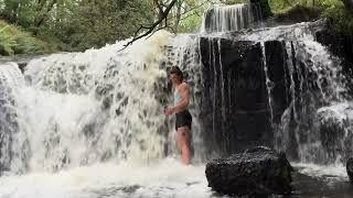 Cold Water Dip BlaenYGlyn Waterfalls [upl. by Renard]