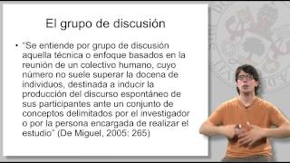 14 EL GRUPO DE DISCUSIÓN I [upl. by Suirtimid139]