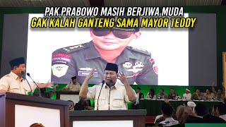 KELAKAR PAK PRABOWO GAK KALAH GANTENG SAMA MAYOR TEDDY  DI USIA SEKARANG MASIH BERJIWA MUDA [upl. by Runkle]