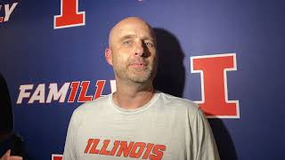 Nebraska week Illini OC Barry Lunney Jr interview [upl. by Blackmore623]