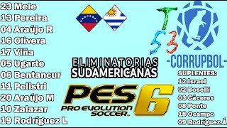 ESTAMOS TODOS LOCOSCLASIFICAMOS con SUPLENTESVAMOS AL MUNDIALVenezuela VS Uruguay PES 6 PI 14 [upl. by Errick]