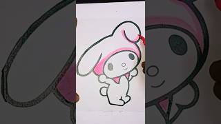 HOW TO DRAW Cute Kawaii🦄🌈🩷 😍 cutedrawing yt cartoon barbie ytshorts barbiedoll shorts trend [upl. by Koby]