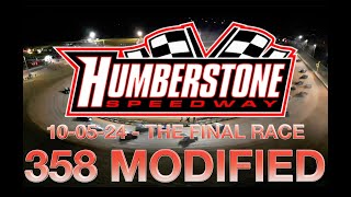 🏁 Humberstone Speedway 100524 358 MODIFIED FEATURE RACE  THE FINAL RACE OF HUMBERSTONE SPEEDWAY [upl. by Bolger]