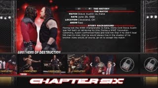 WWE13 Attitude Era Mode  Brothers of Destruction Ep6 Steve Austin vs Kane [upl. by Sipple178]