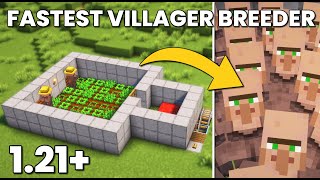 Minecraft Easiest Villager Breeder in 121Tutorial [upl. by Aidua446]