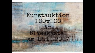 Kunstauktion 100x100 in Blieskastel WERBEVIDEO [upl. by Eatnwahs]