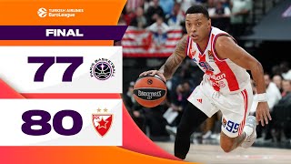 CLOSE till THE END  Paris BasketballCrvena Zvezda R1 HIGHLIGHTS 2425 Turkish Airlines EuroLeague [upl. by Ahsikad477]