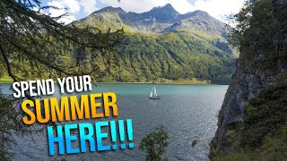 ST MORITZ  Engadin 3 Lakes SUMMER – Silvaplana amp Sils SWITZERLAND Surfing Paradise Travel Guide [upl. by Morra347]