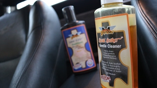 Cleaning Leather Car Seats  Gliptone Liquid Leather  FocusOnDetailing [upl. by Iphigenia552]