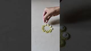 Simple Rangoli designs for beginners rangoli youtube ytshorts ❤️❤️ [upl. by Barnebas]