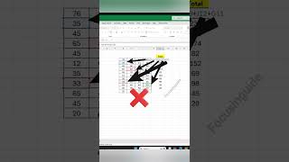 Trace Precedents tips and tricks in excel focusinguide exceltips tutorial shorts [upl. by Haskel]