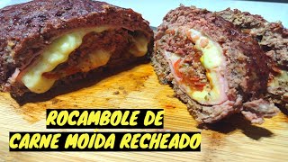 ROCAMBOLE FÁCIL DE CARNE MOÍDA RECHEADO [upl. by Lewert667]