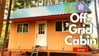 Building Our 12x20 OffGrid Mountain Cabin The 9Month Journey [upl. by Wildee]