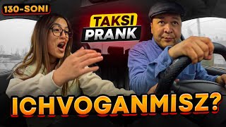 Taksida prank 130soni🚖 Alkash obrazidaman🍻 Qiz qorqib ketti😃 [upl. by Clere549]