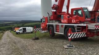 Wind Turbine gearbox exchange [upl. by Oetam]