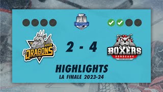 Dragons de Rouen 24 Boxers de Bordeaux  Highlights  Synerglace Ligue Magnus 202324 [upl. by Ddot]