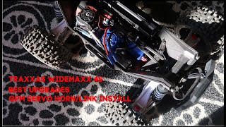 Traxxas Widemaxx the Best upgrades How to install GPM servo hornlink [upl. by Salokkin]