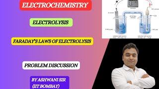 Electrolysis ll Faradays laws of Electrolysis ll Electrochemistry class 12 [upl. by Olivann]