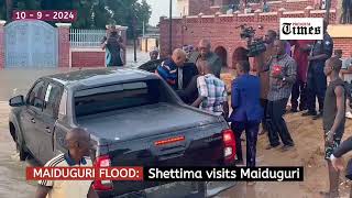 Maiduguri Flood Shettima visits Maiduguri [upl. by Mochun]