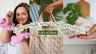 Easy sew projects sew to sell ideas including DIY towel scrunchies 🧵 [upl. by Laks574]