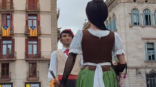 Ball dels gegants de Sarrià  Festes de la Mercè 2024 [upl. by Ellekram789]