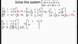 Solve 3x3 system Reduced Row Echelon Form [upl. by Imre]