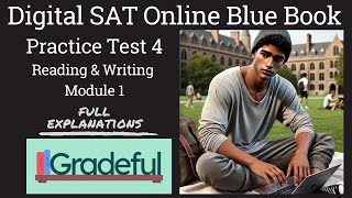 Digital SAT Blue Book Practice Test 4 Reading and Writing Module 1 fully explained walkthrough [upl. by Eilime]