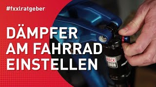 Dämpfer am Fahrrad einstellen [upl. by Nalid]