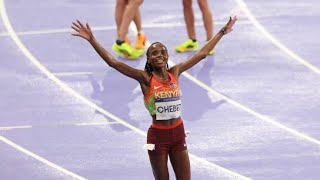 Kenyas Beatrice Chebet Wins Womens 10000m Final Race At Paris Olympics 2024 to Win Gold Medal [upl. by Ariamo]