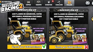 COMPRO LA SUSCRIPCIÓN VIP EN HILL CLIMB RACING 2 [upl. by Noivax320]